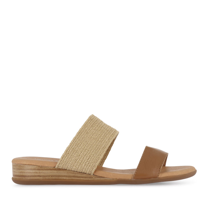 OLYNDA - DARK TAN LEATHER