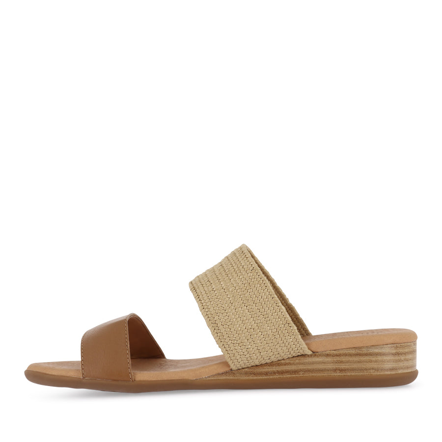 OLYNDA - DARK TAN LEATHER