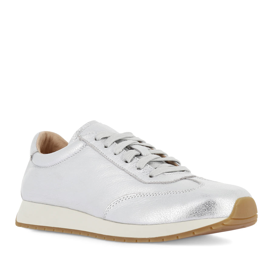 PARISY - WHITE SILVER WASH LEATHER