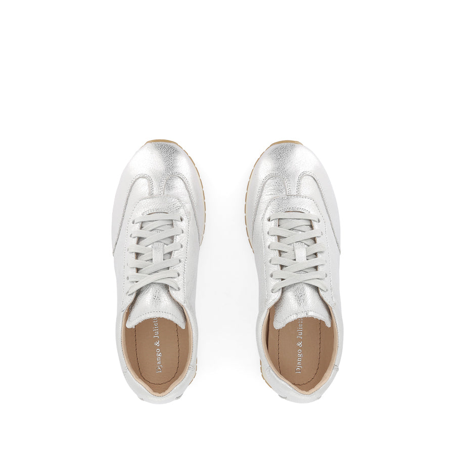 PARISY - WHITE SILVER WASH LEATHER