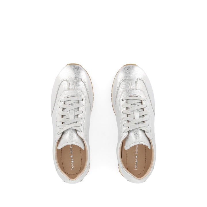 PARISY - WHITE SILVER WASH LEATHER