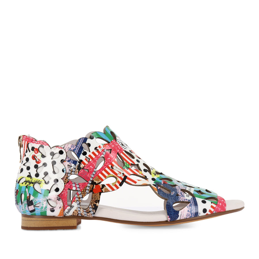 PIETRO - COLLAGE 2 PRINT PATENT LEATHER