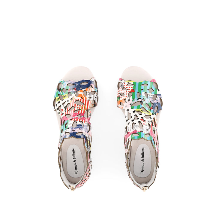 PIETRO - COLLAGE 2 PRINT PATENT LEATHER