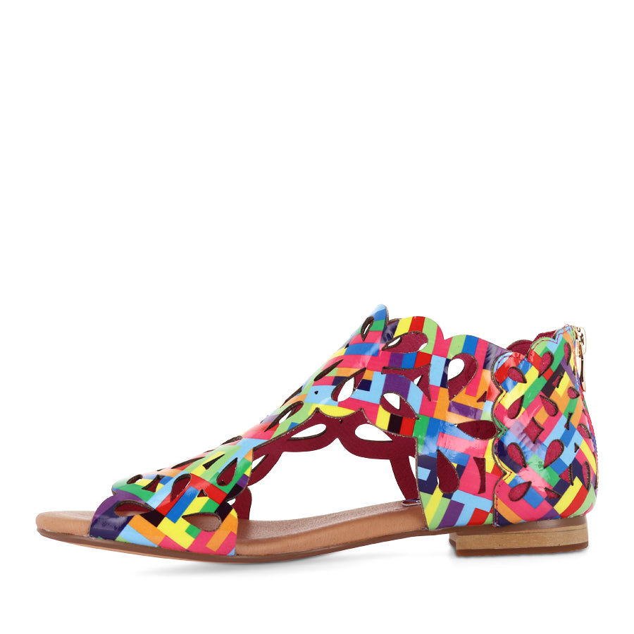 PIETRO - PINK STRIPE MULTI PATENT