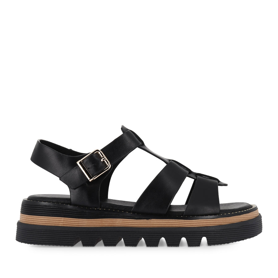 SYLVERA - BLACK LEATHER