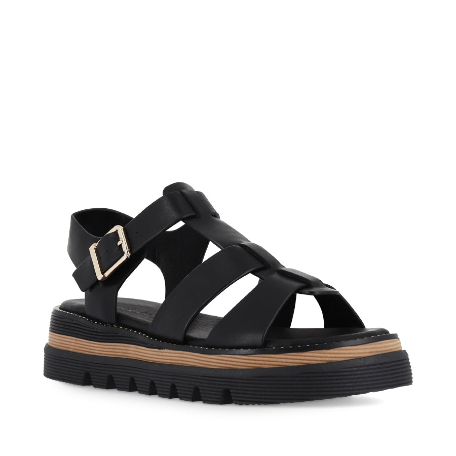 SYLVERA - BLACK LEATHER