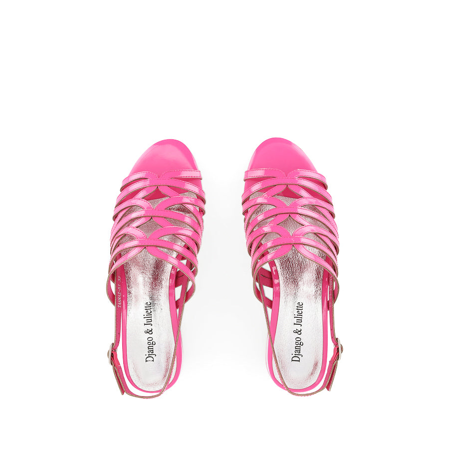 TANNAZ - HOT PINK PATENT MULTI
