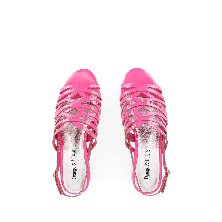TANNAZ - HOT PINK PATENT MULTI