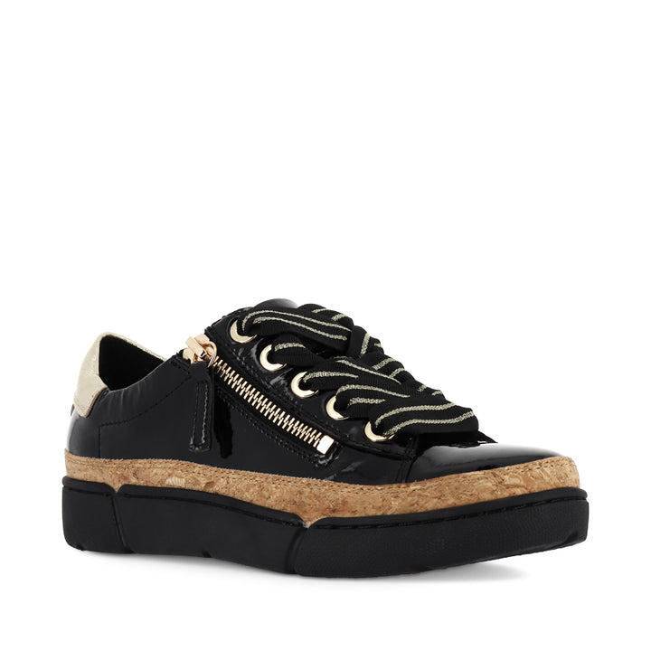 TORAYNE - BLACK GOLD PATENT MULTI LEATHER