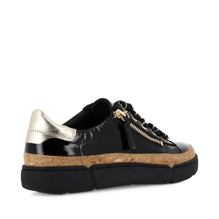 TORAYNE - BLACK GOLD PATENT MULTI LEATHER