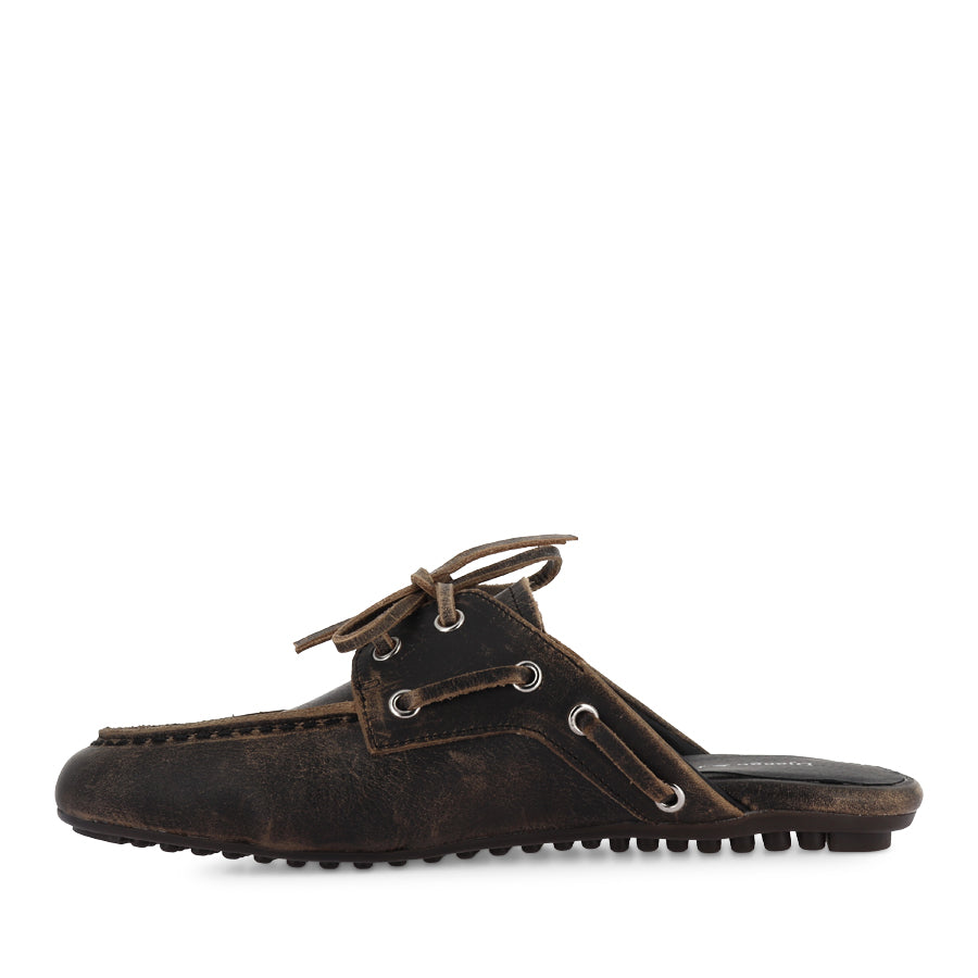 VALVOSO - BLACK-COGNAC RUB LEATHER