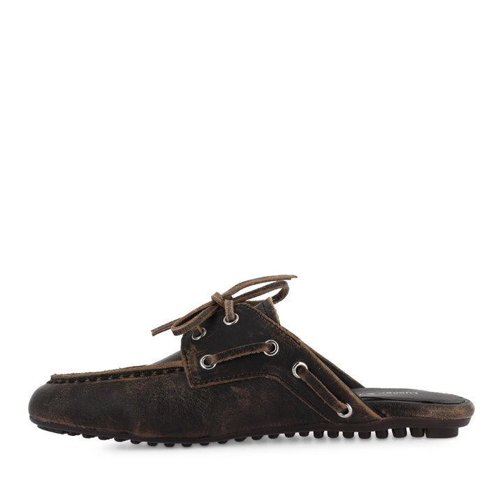 VALVOSO - BLACK-COGNAC RUB LEATHER