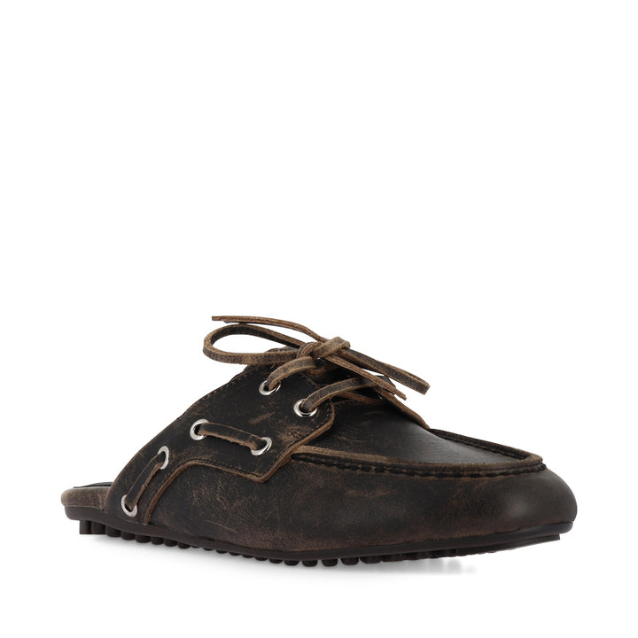 VALVOSO - BLACK-COGNAC RUB LEATHER