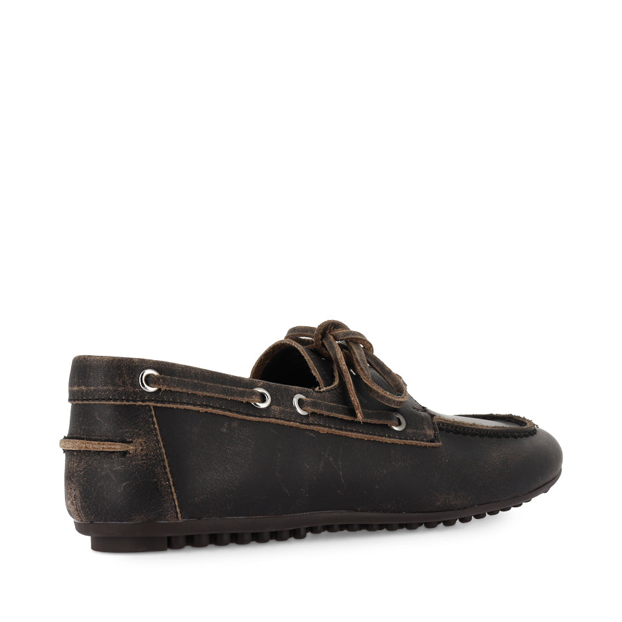 VAMBERS - BLACK-COGNAC RUB LEATHER