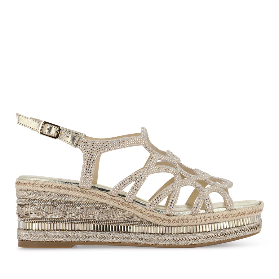 VANAC - PALE GOLD LEATHER JEWELS