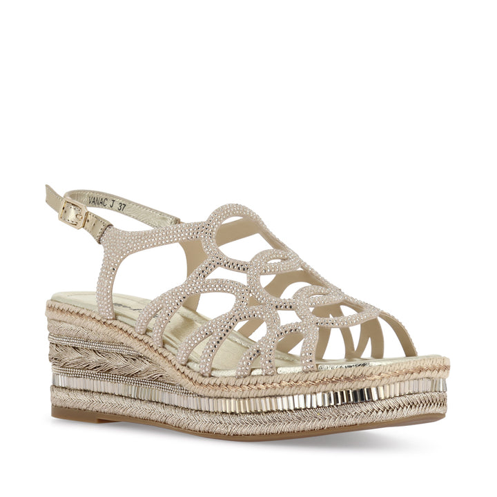 VANAC - PALE GOLD LEATHER JEWELS