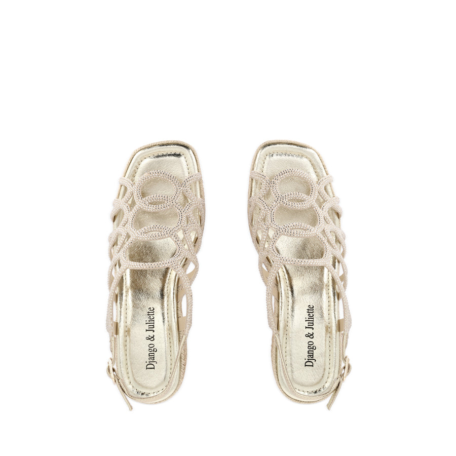 VANAC - PALE GOLD LEATHER JEWELS