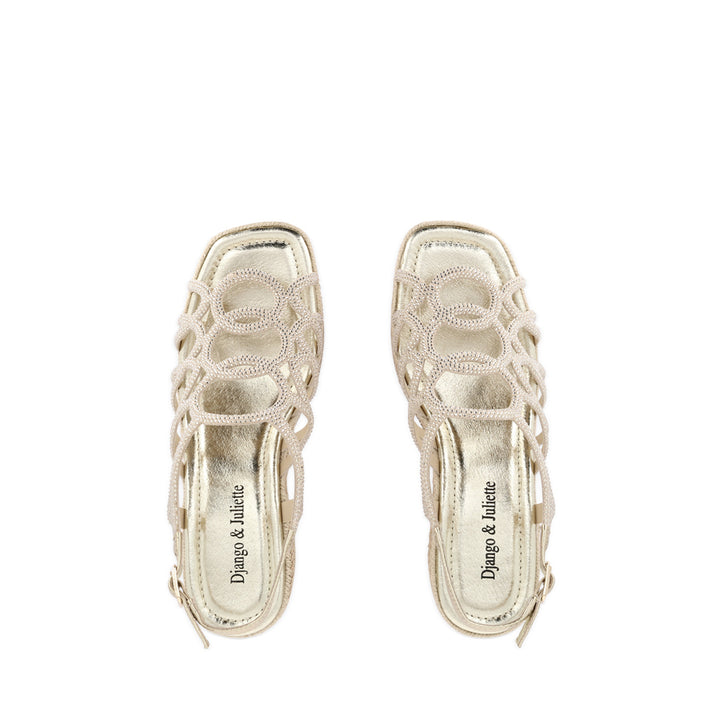 VANAC - PALE GOLD LEATHER JEWELS