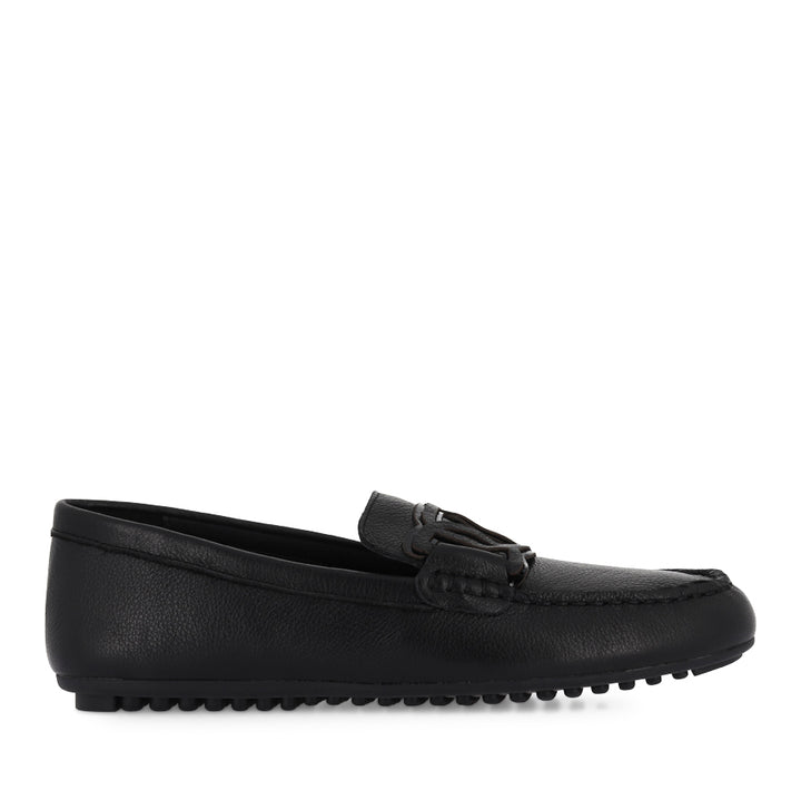 VELBERT - BLACK TUMBLE LEATHER