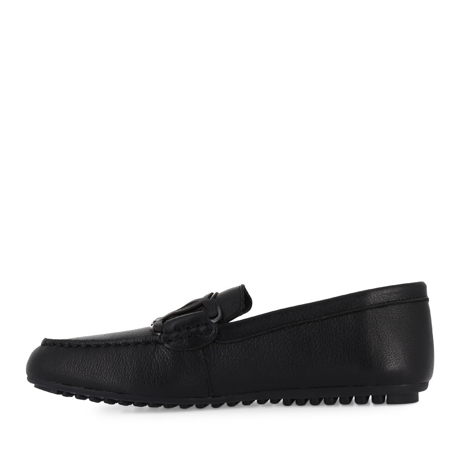 VELBERT - BLACK TUMBLE LEATHER