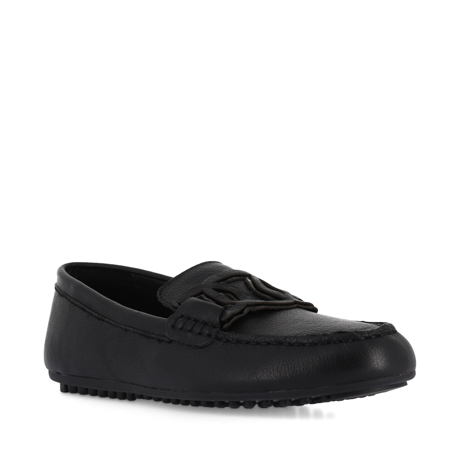 VELBERT - BLACK TUMBLE LEATHER
