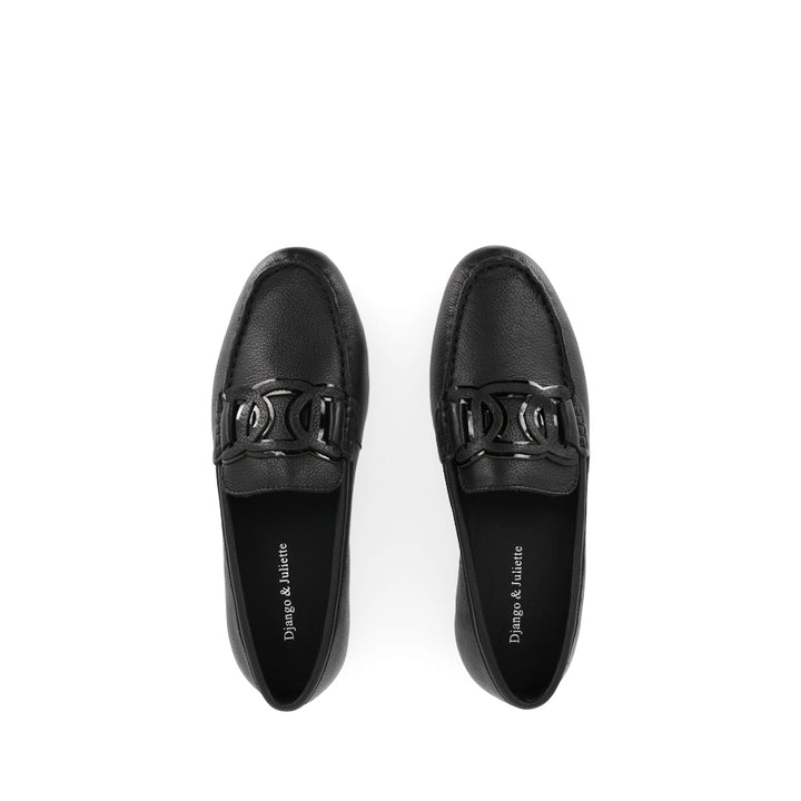 VELBERT - BLACK TUMBLE LEATHER
