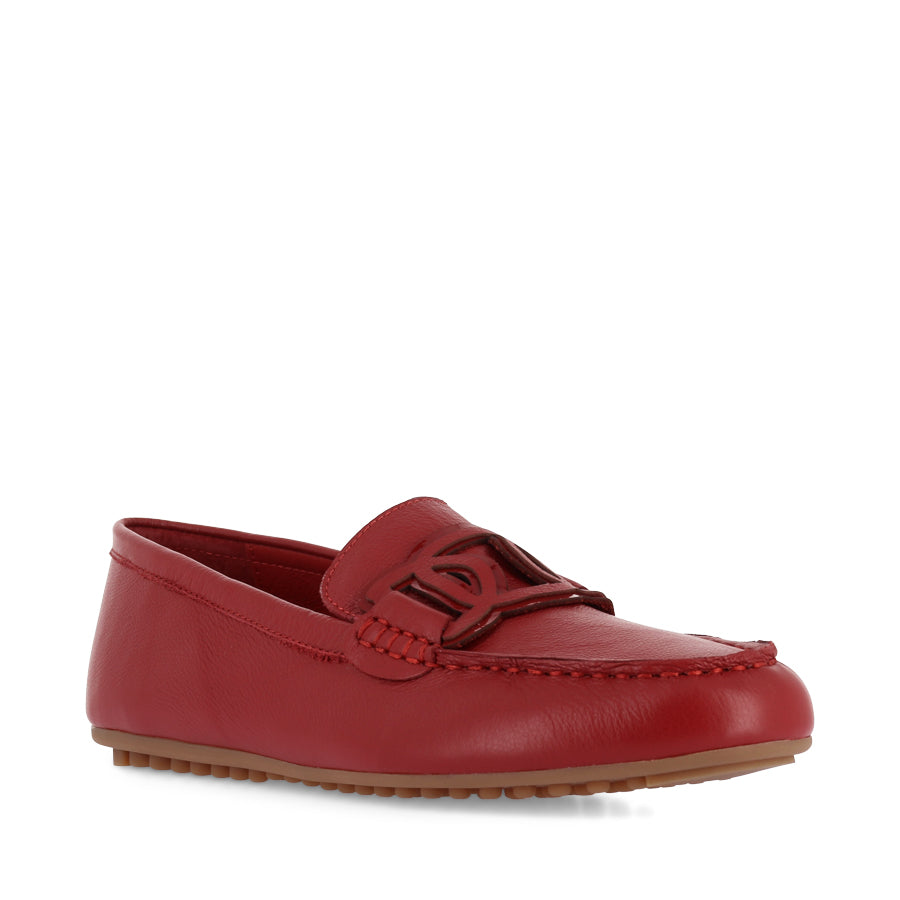 VELBERT - DARK RED TUMBLE LEATHER