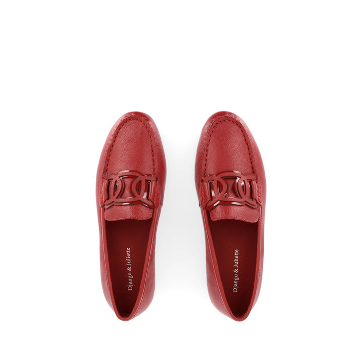 VELBERT - DARK RED TUMBLE LEATHER