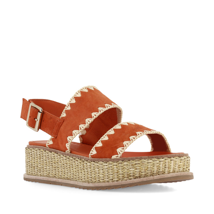 VERA - DARK ORANGE SUEDE