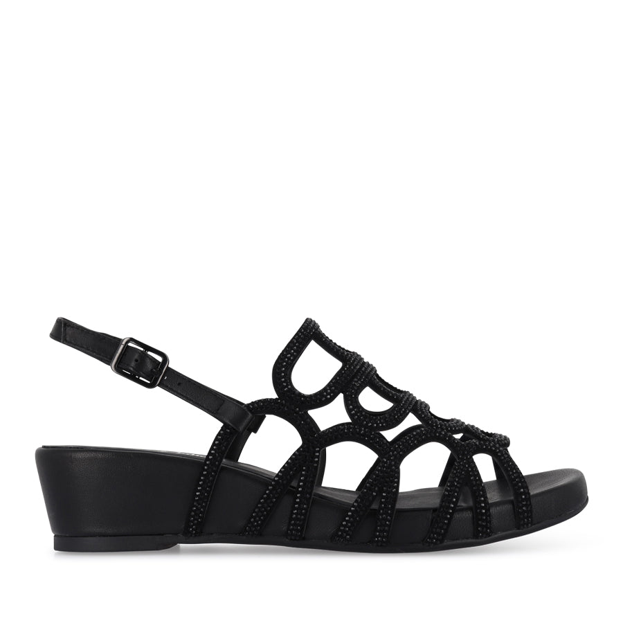 WILDA - BLACK LEATHER JEWELS