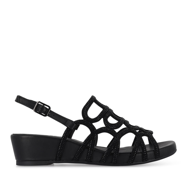 WILDA - BLACK LEATHER JEWELS