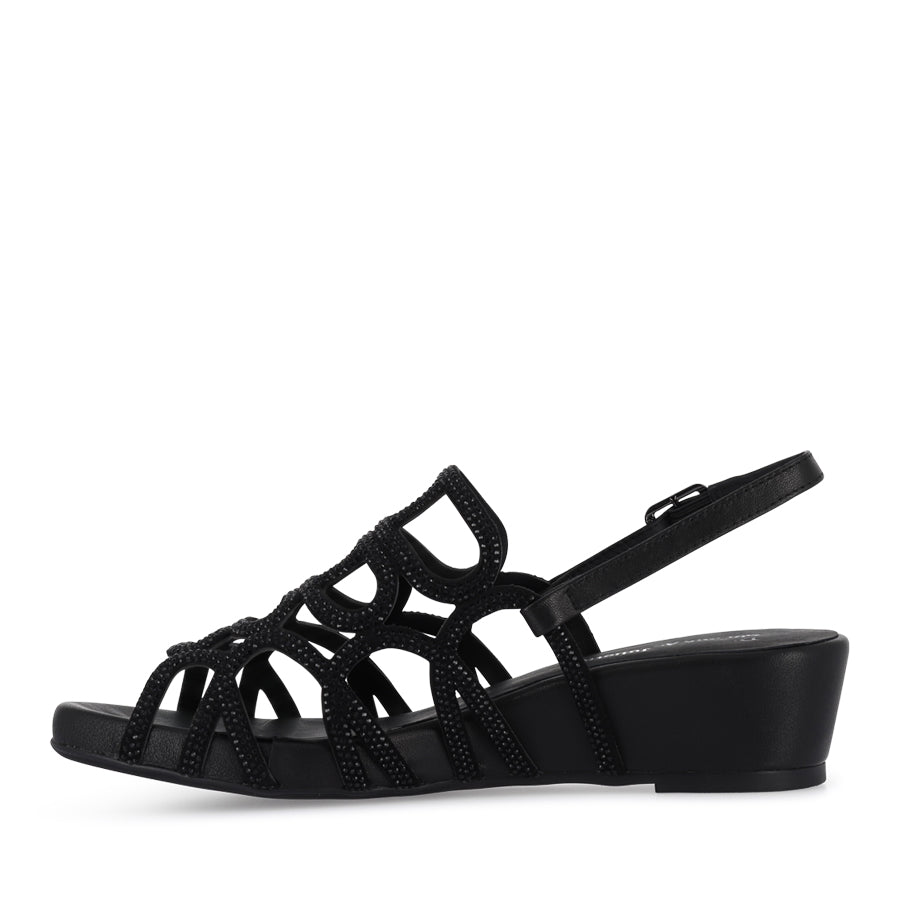 WILDA - BLACK LEATHER JEWELS