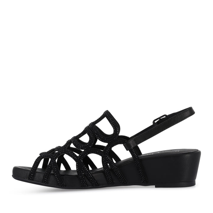 WILDA - BLACK LEATHER JEWELS