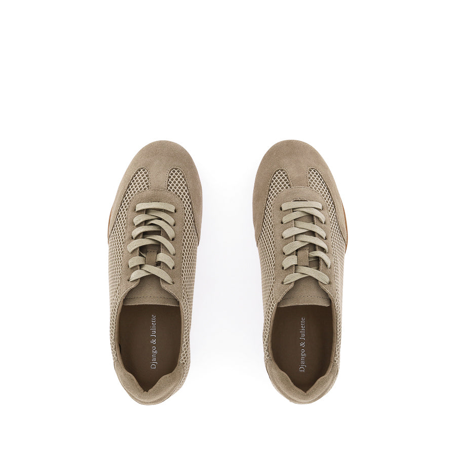 ZASIZI - TAUPE SUEDE MESH