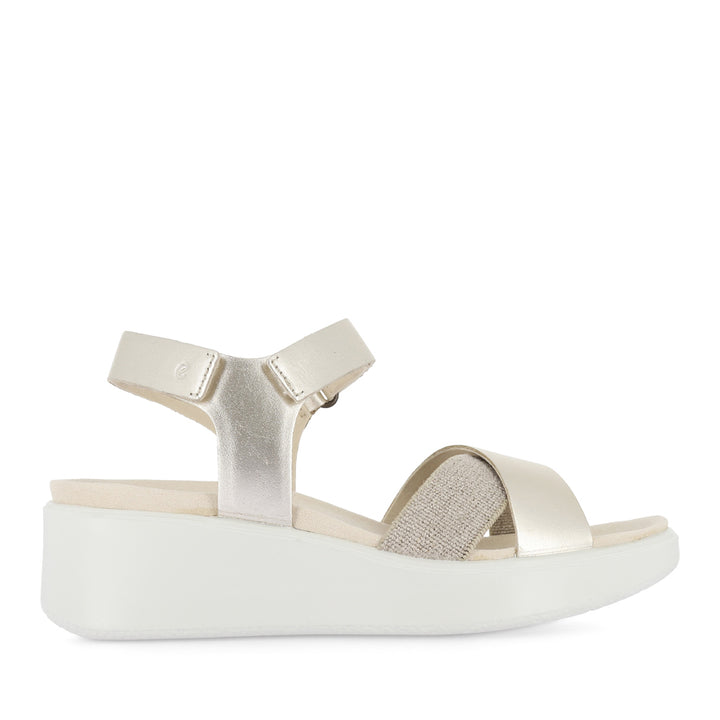 FLOWT WEDGE LX 273323 - PURE WHITE GOLD LEATHER