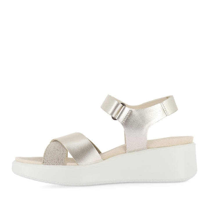 FLOWT WEDGE LX 273323 - PURE WHITE GOLD LEATHER