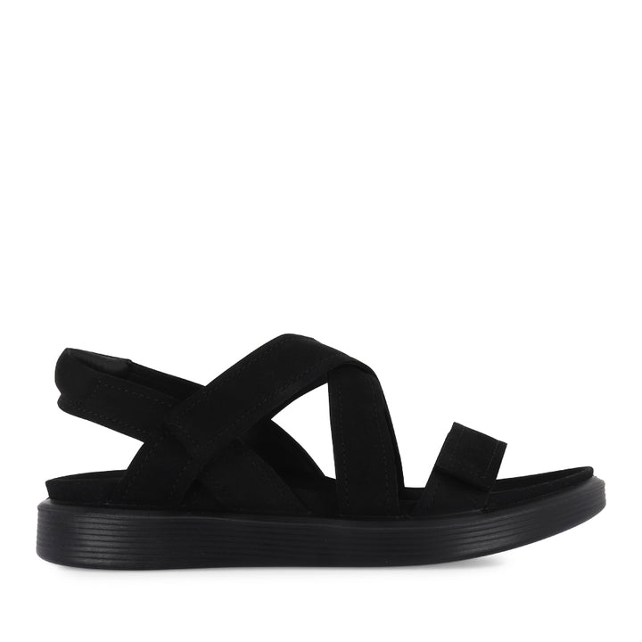 SOFT SANDAL W 238813 - BLACK NUBUCK LEATHER