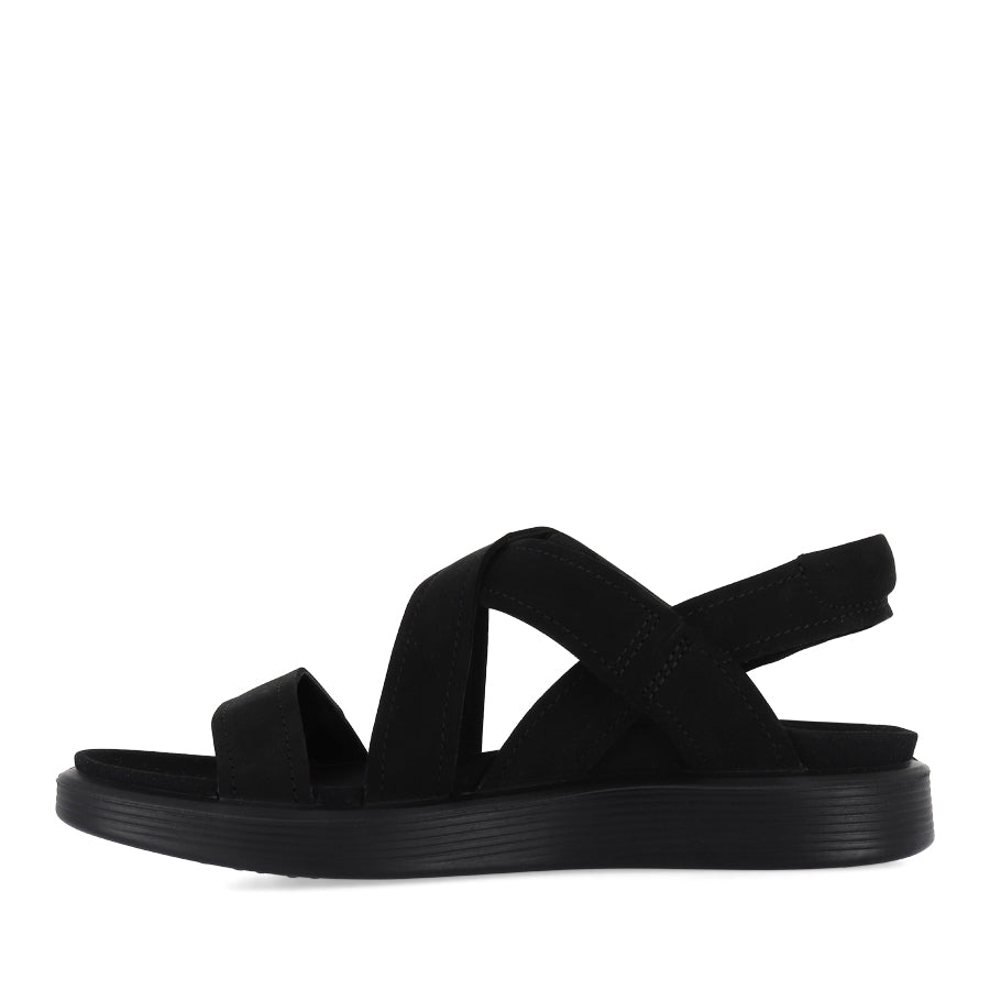SOFT SANDAL W 238813 - BLACK NUBUCK LEATHER
