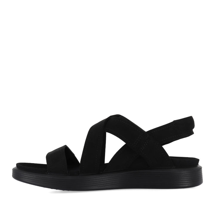 SOFT SANDAL W 238813 - BLACK NUBUCK LEATHER
