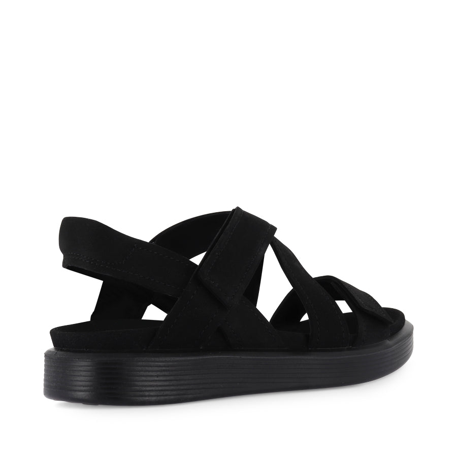 SOFT SANDAL W 238813 - BLACK NUBUCK LEATHER