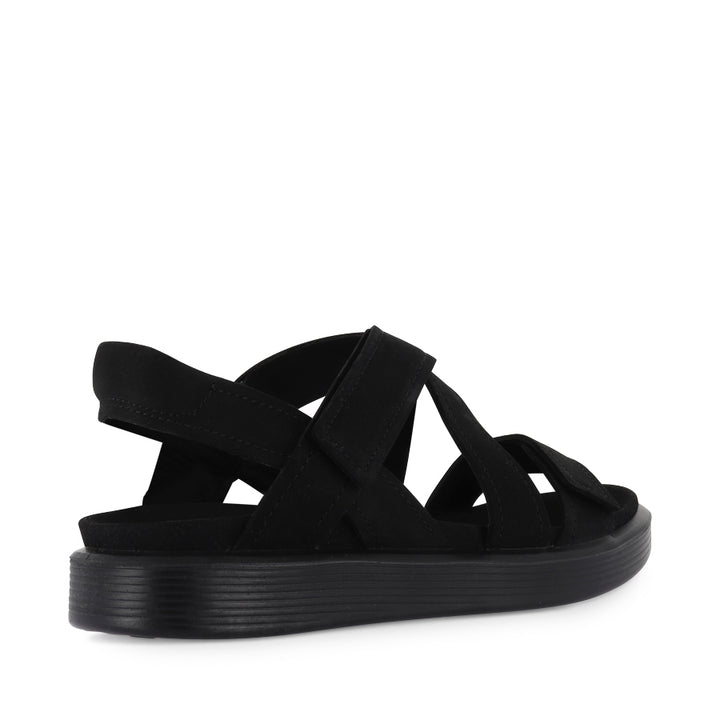 SOFT SANDAL W 238813 - BLACK NUBUCK LEATHER