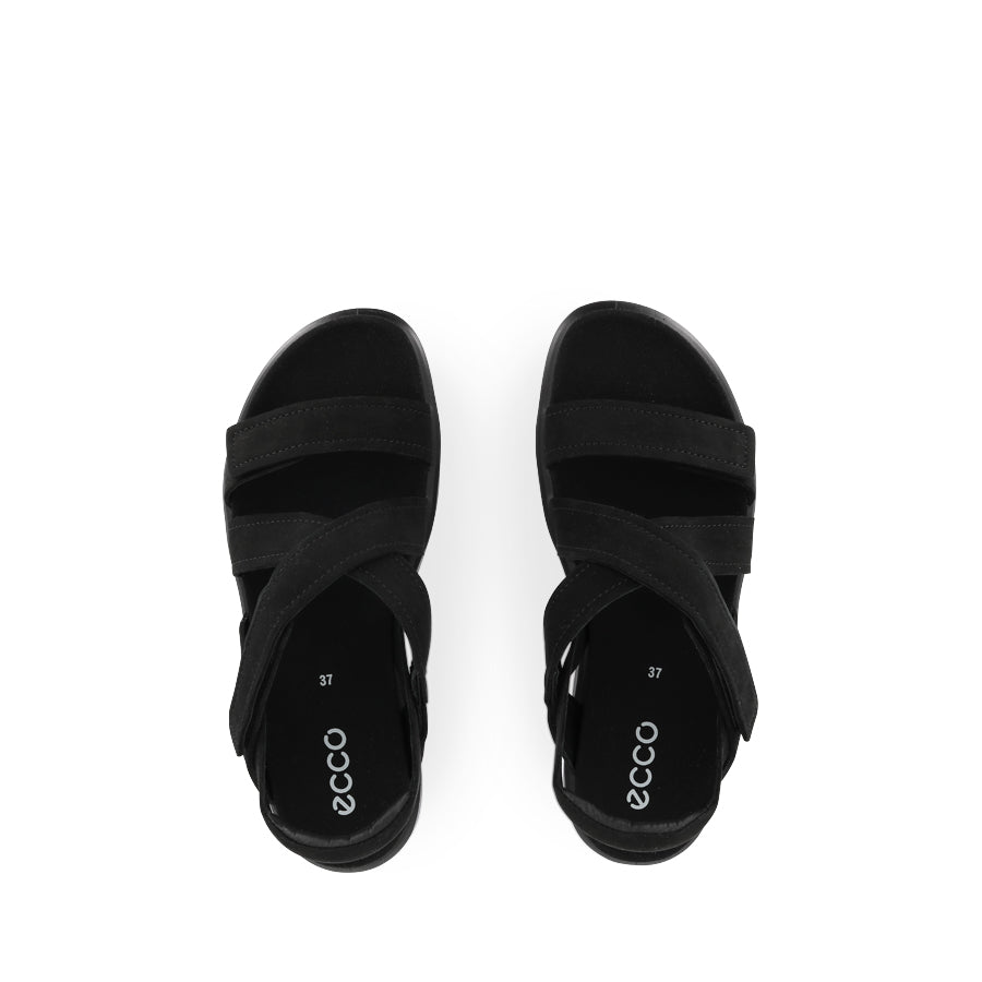SOFT SANDAL W 238813 - BLACK NUBUCK LEATHER