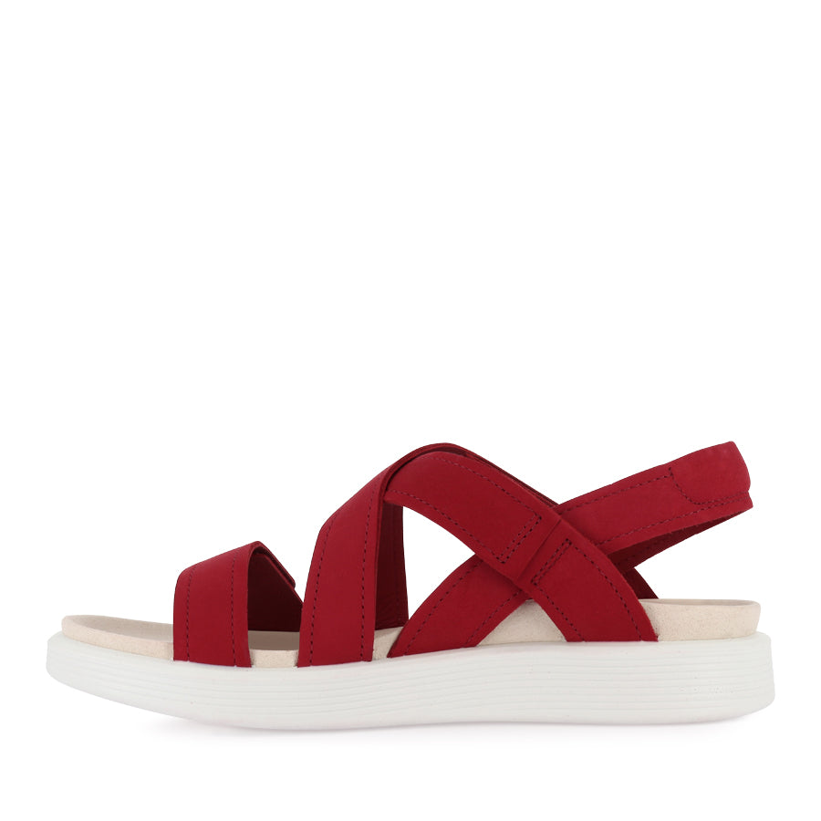 SOFT SANDAL W 238813 - CHILLI RED NUBUCK LEATHER