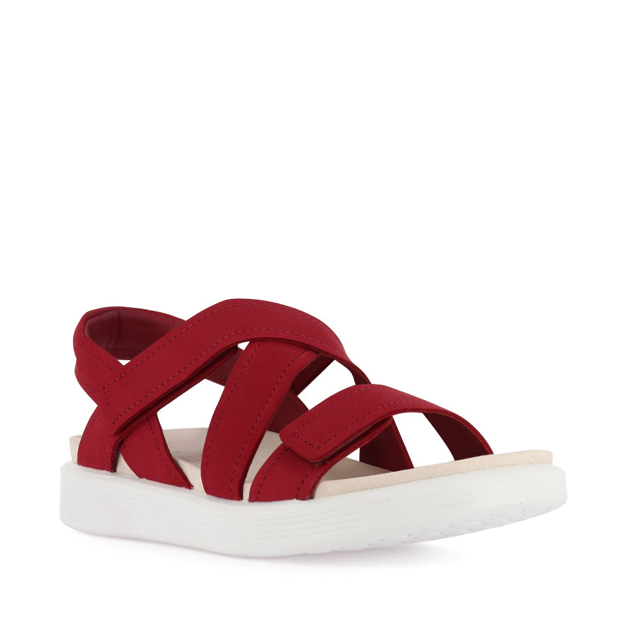 SOFT SANDAL W 238813 - CHILLI RED NUBUCK LEATHER