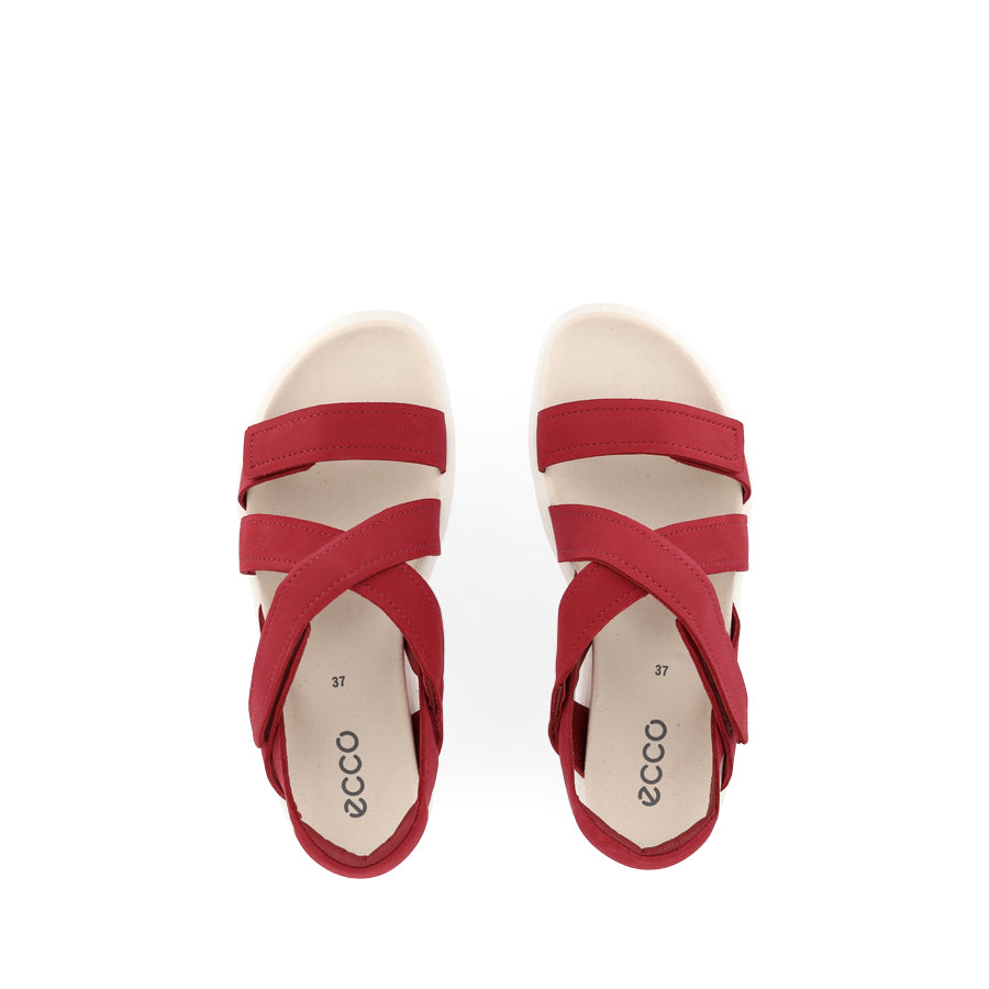 SOFT SANDAL W 238813 - CHILLI RED NUBUCK LEATHER