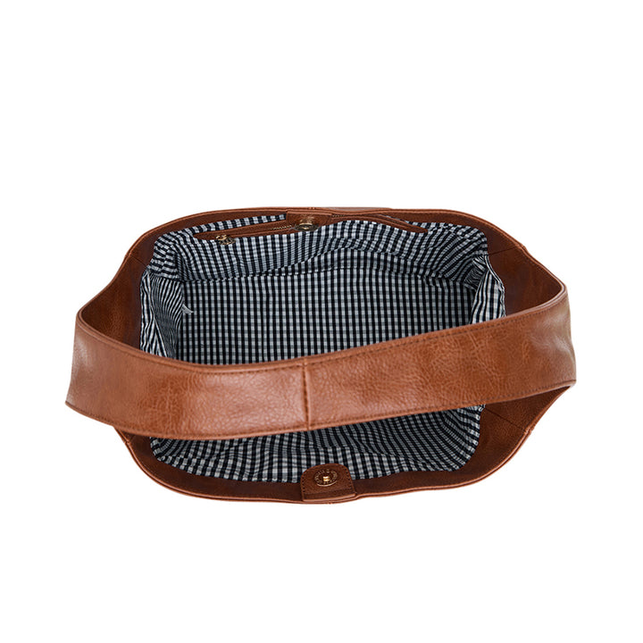 ARCADIA TOTE - TAN PEBBLE