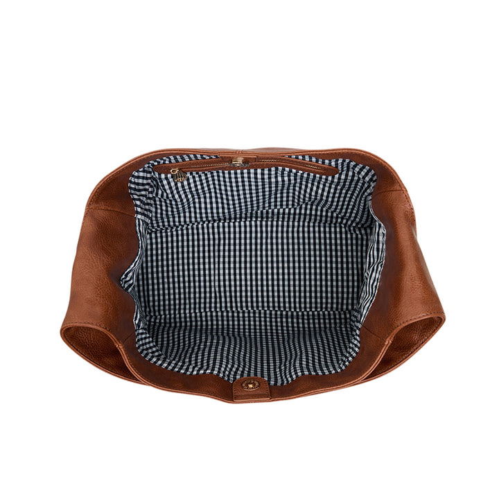 ARCADIA TOTE - TAN PEBBLE