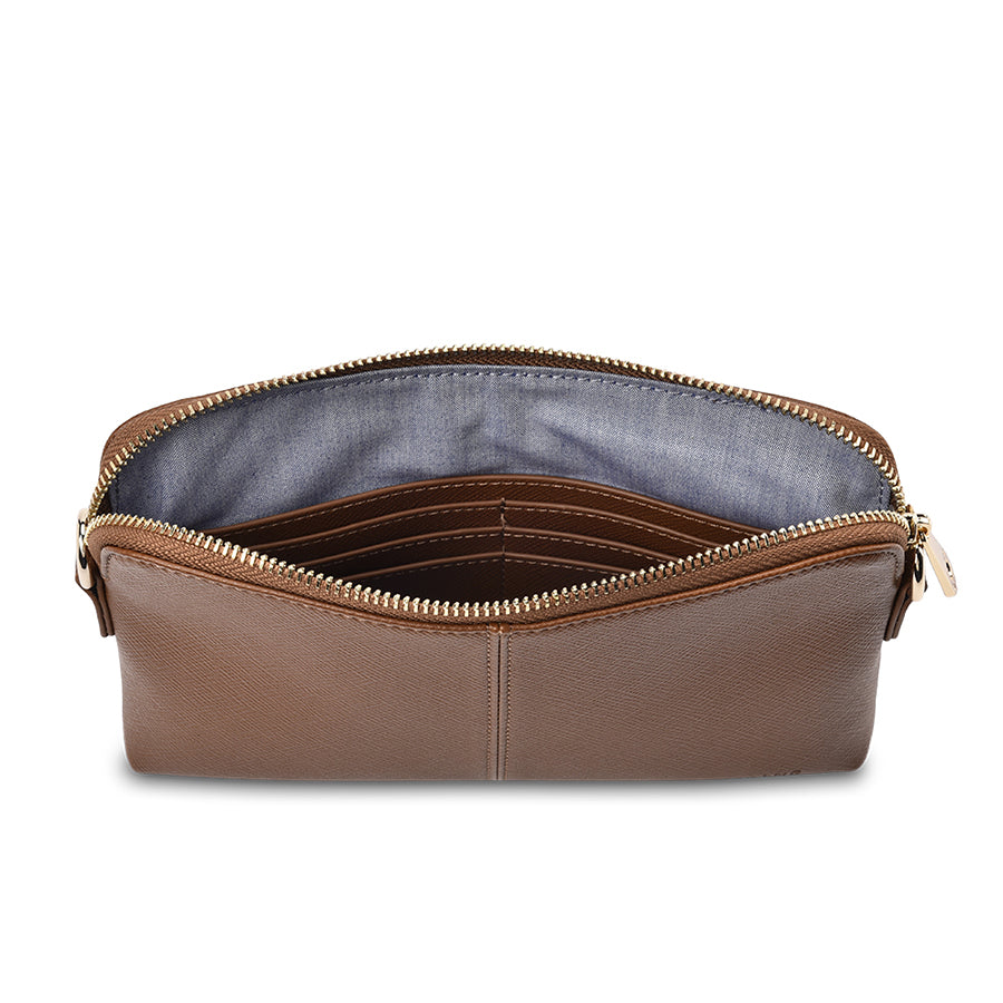WALLET BOWERY - TAN SAFFIANO