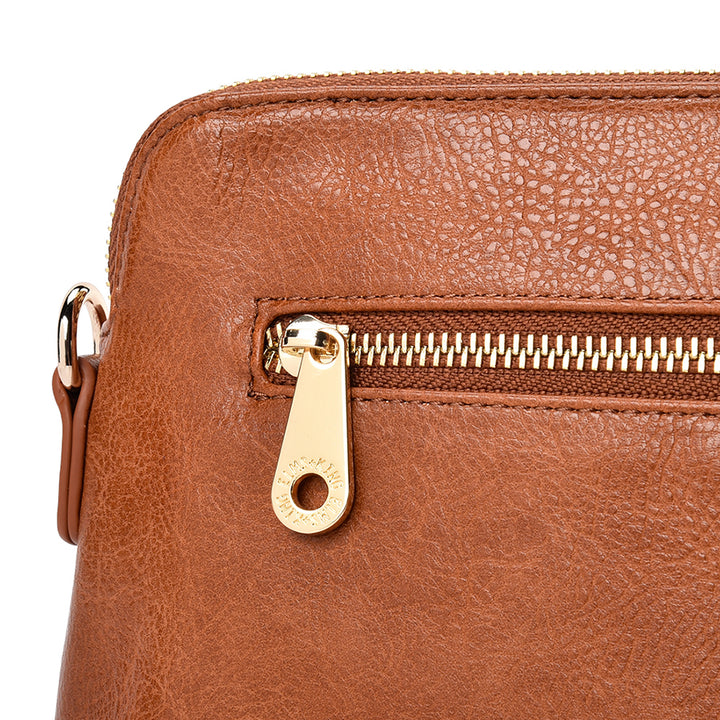BURBANK CROSSBODY LARGE - TAN PEBBLE