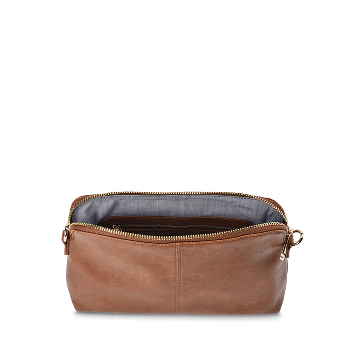 BURBANK CROSSBODY LARGE - TAN PEBBLE